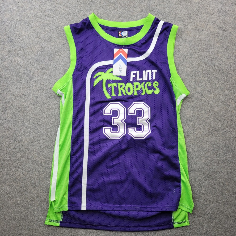 Flint‎ Tropics Jackie Moon Jersey Basketball Basketball Purple Green Mens Small